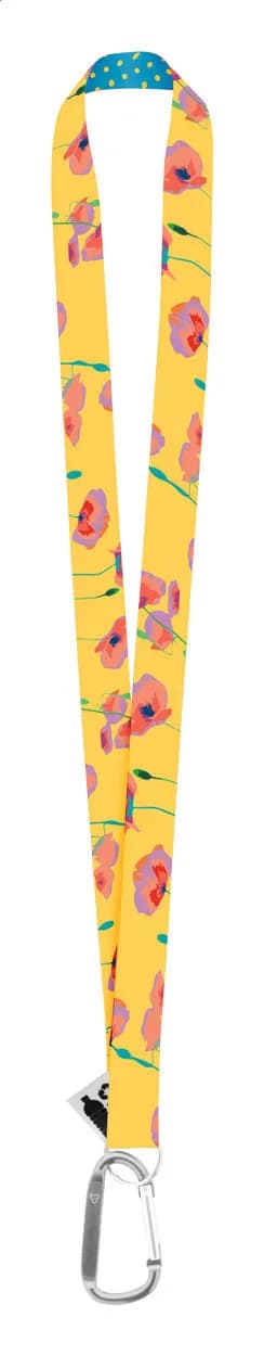 Lanyard mit Sublimationsdruck - Subyard XL RPET - silber (-21)