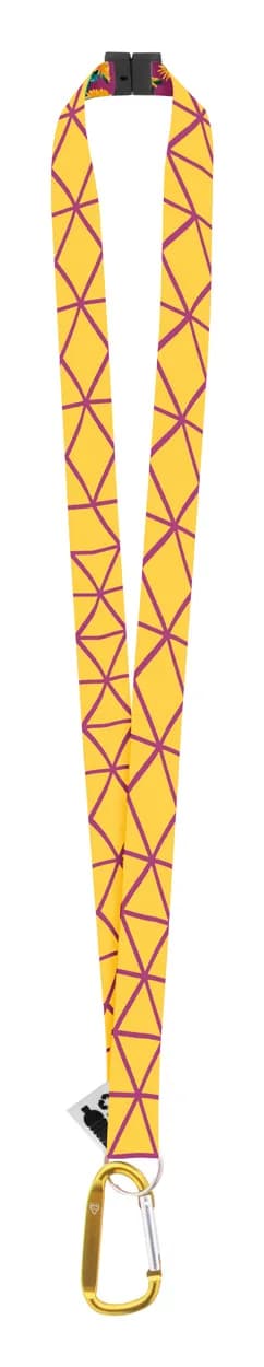 Lanyard mit Sublimationsdruck - Subyard XL Safe RPET - gelb (-02)