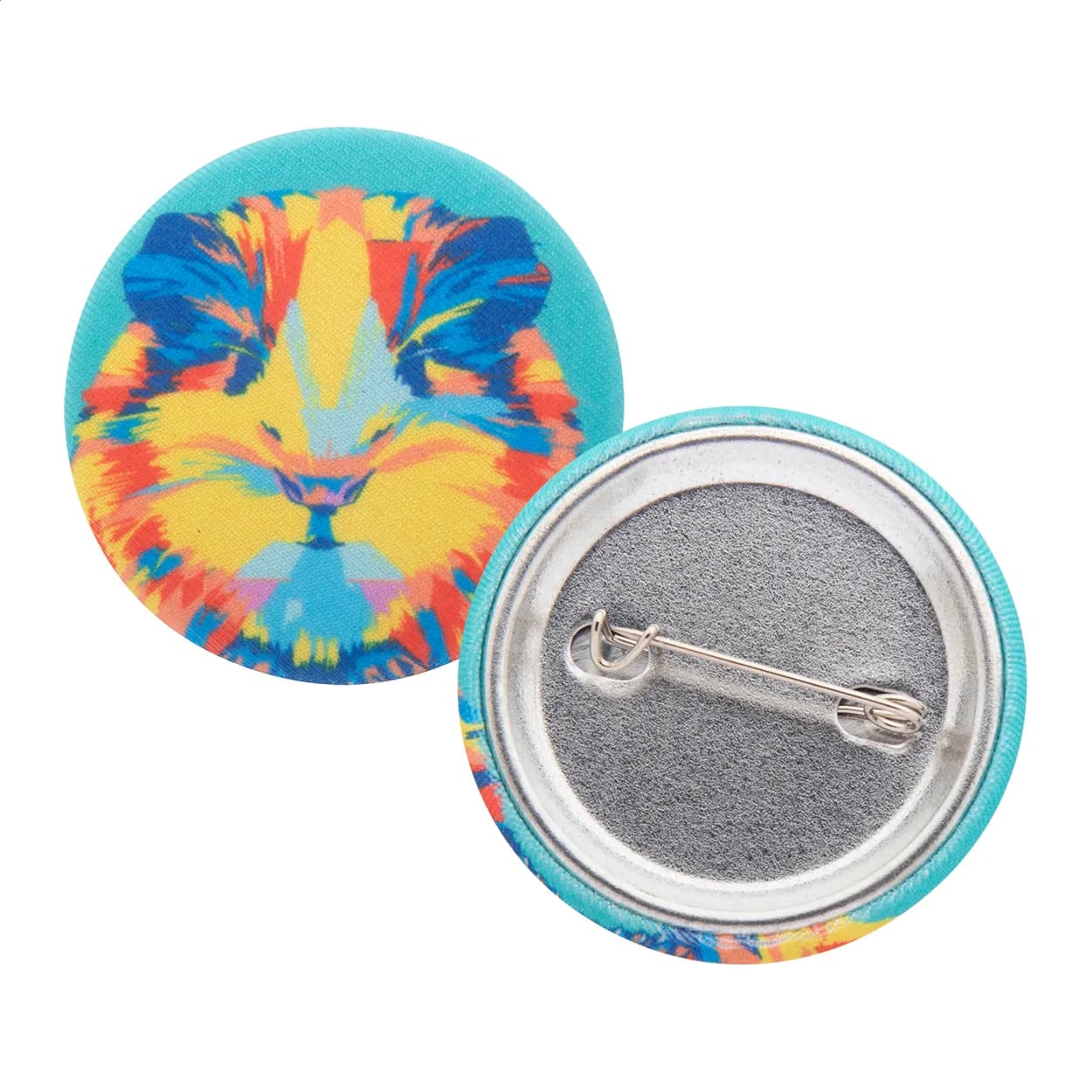 Button-Anstecker - PinBadge RPET Mini - weiß