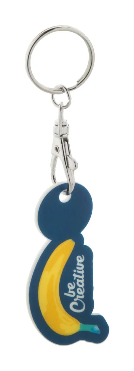 Einkaufswagen-Chip/Schlüsselanhänger - ColoShop Creative - weiß