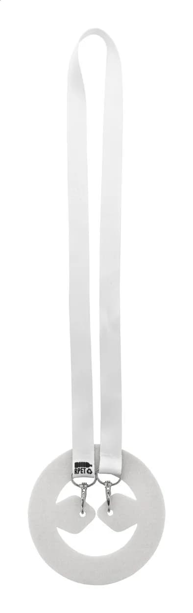 Individuelles Getränkehalter-Lanyard - Subyard Party - weiß