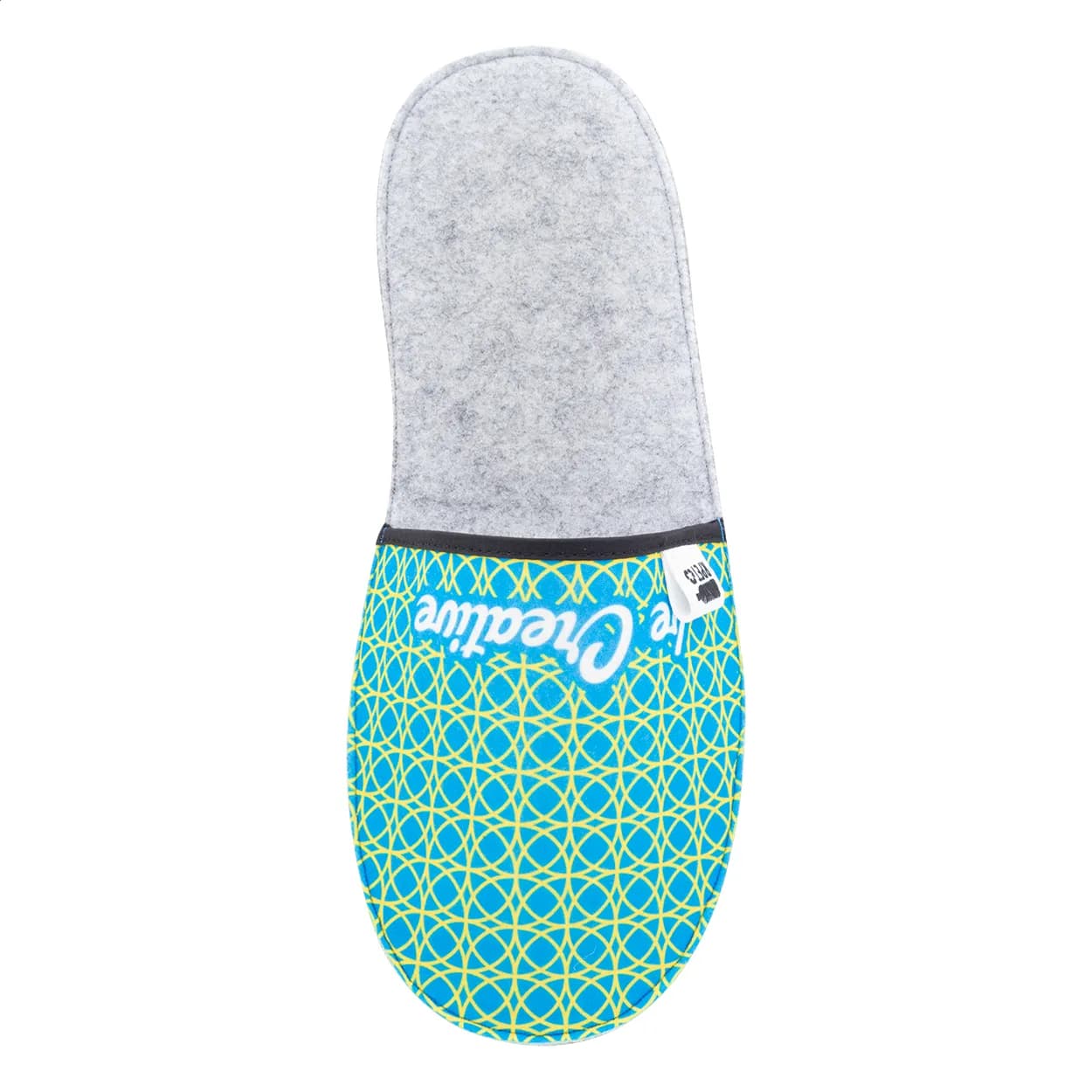 Individuelle RPET Hausschuhe - CreaFelt Slip - weiß (-10)