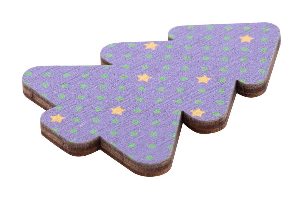 Individueller Weihnachts-Kühlschrankmagnet, Weihnachtsbaum - Woofri Xmas - natur (-A)