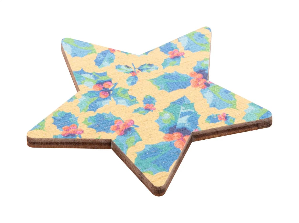 Individueller Weihnachts-Kühlschrankmagnet, Weihnachtsbaum - Woofri Xmas - natur (-B)