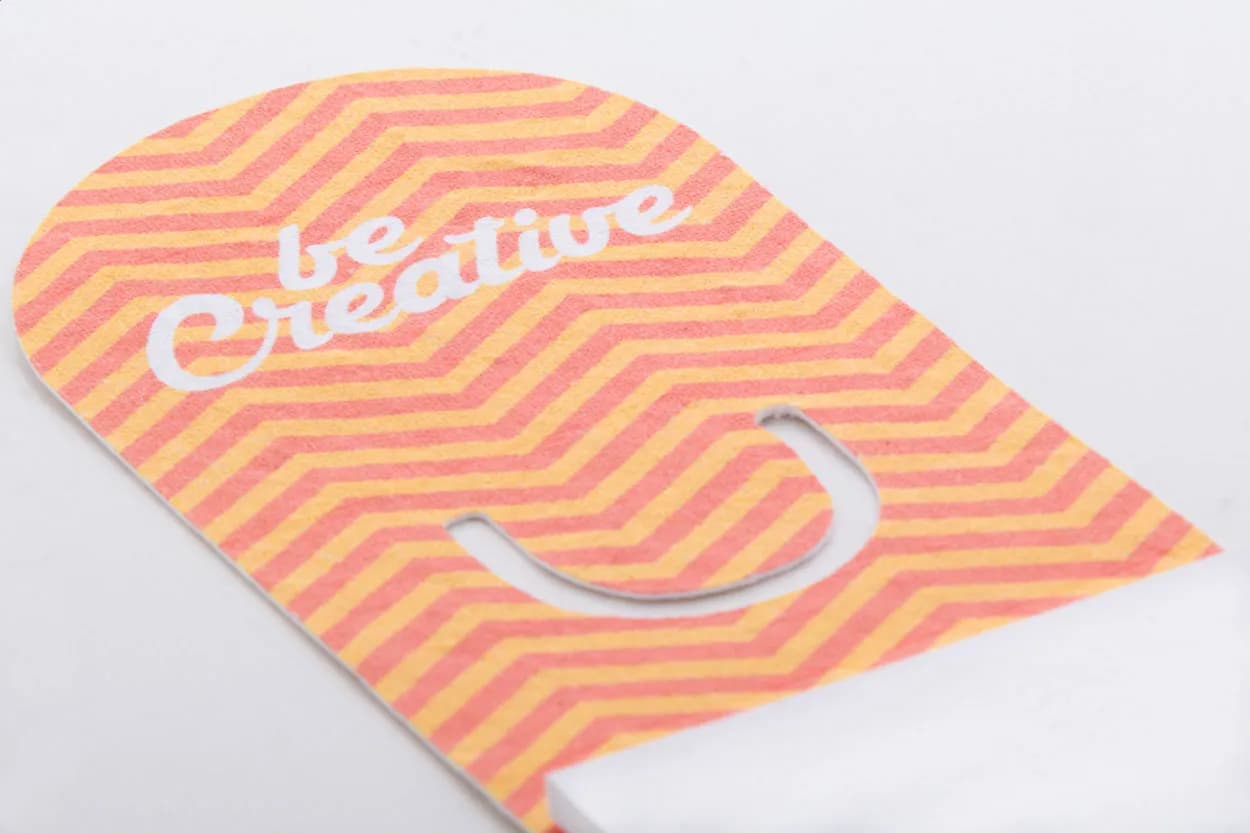 Individuelles Lesezeichen - CreaStick Seed Mark B - weiß