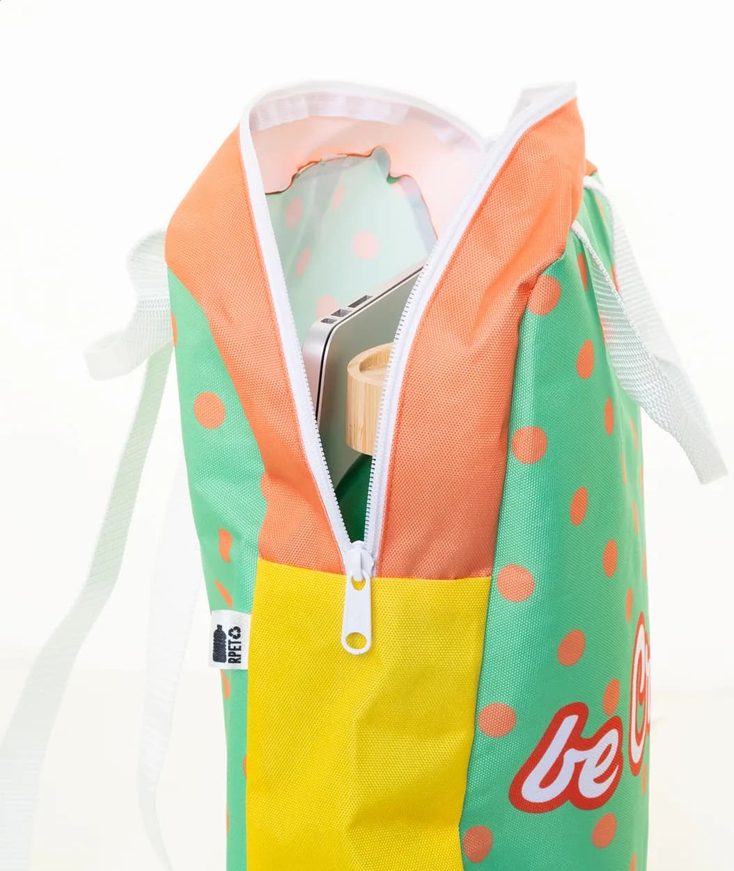 Individueller RPET-Rucksack - SuboBag Slimback - weiß (-01)