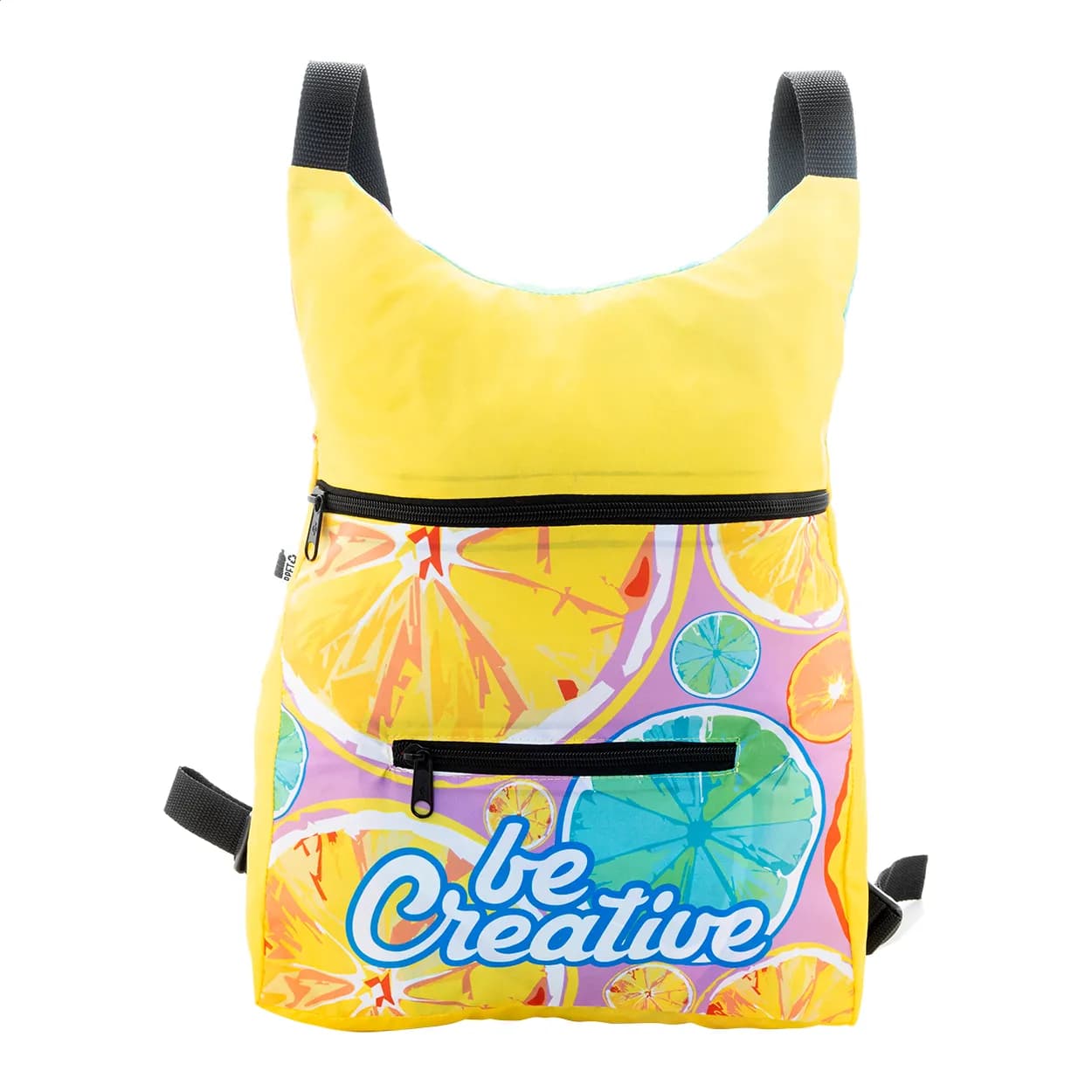 Individueller faltbarer RPET-Rucksack - SuboBag Folback - schwarz (-10)