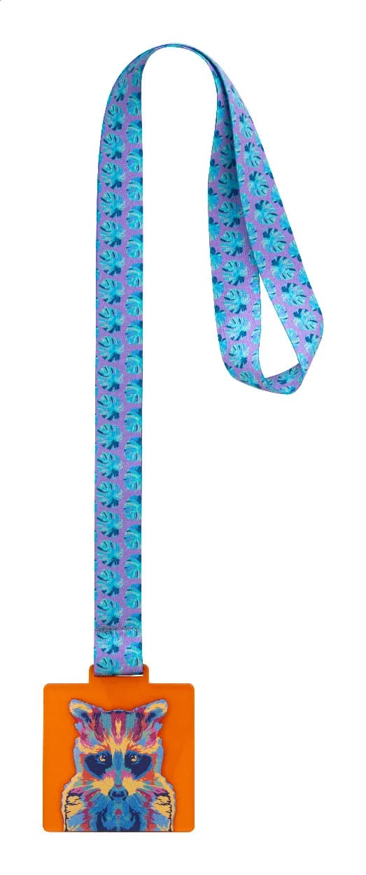 Individuelle Medaille - Subdal Colour Square - orange/transparent (-03T)