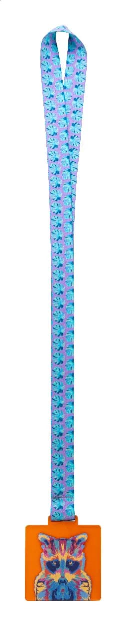 Individuelle Medaille - Subdal Colour Square - orange/transparent (-03T)