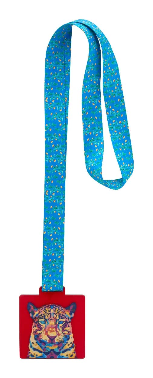 Individuelle Medaille - Subdal Colour Square - rot/transparent (-05T)