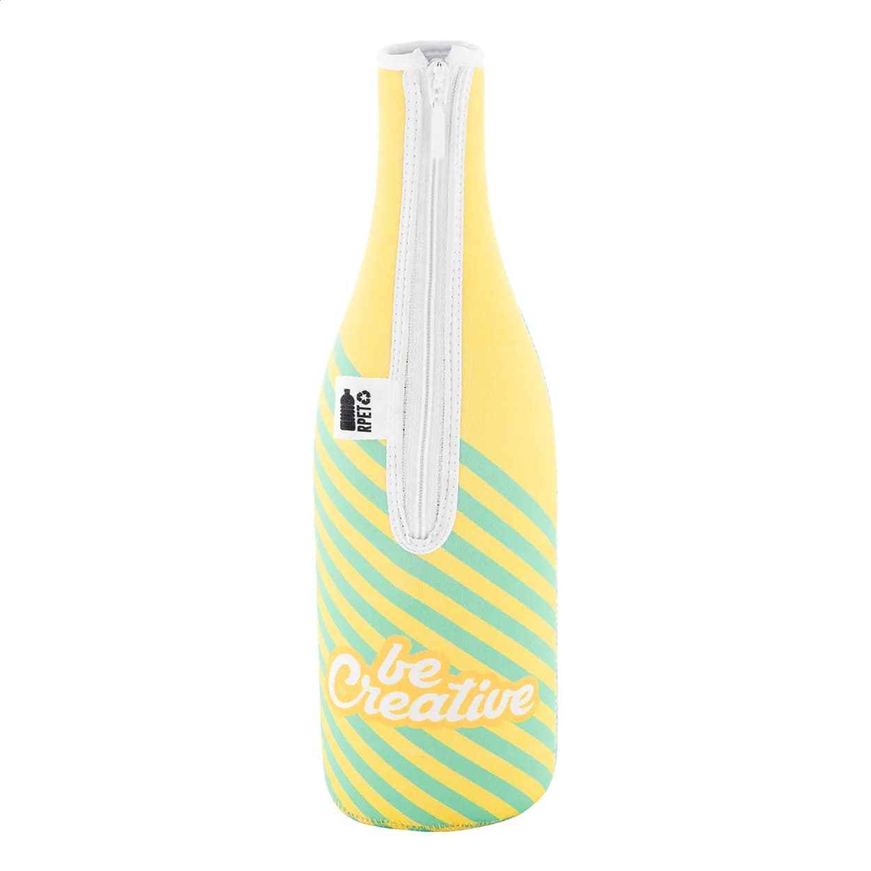 RPET Weinflaschenkühler - VinoPrint - weiß (-01)