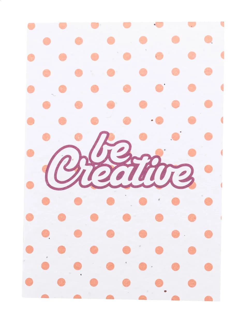 individuelles Saatpapier-Notizbuch - CreaNote A5 Seed - weiß