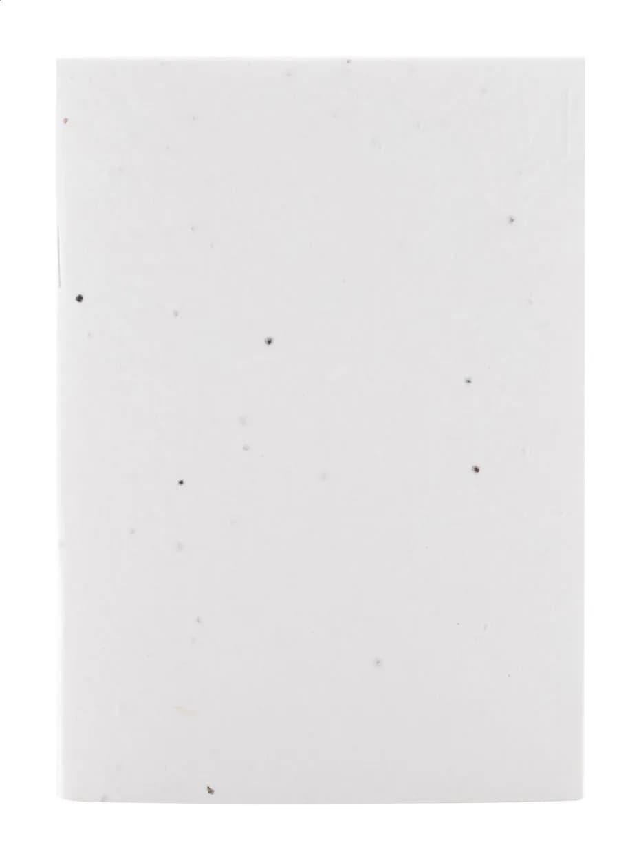 individuelles Saatpapier-Notizbuch - CreaNote Plus A6 Seed - weiß