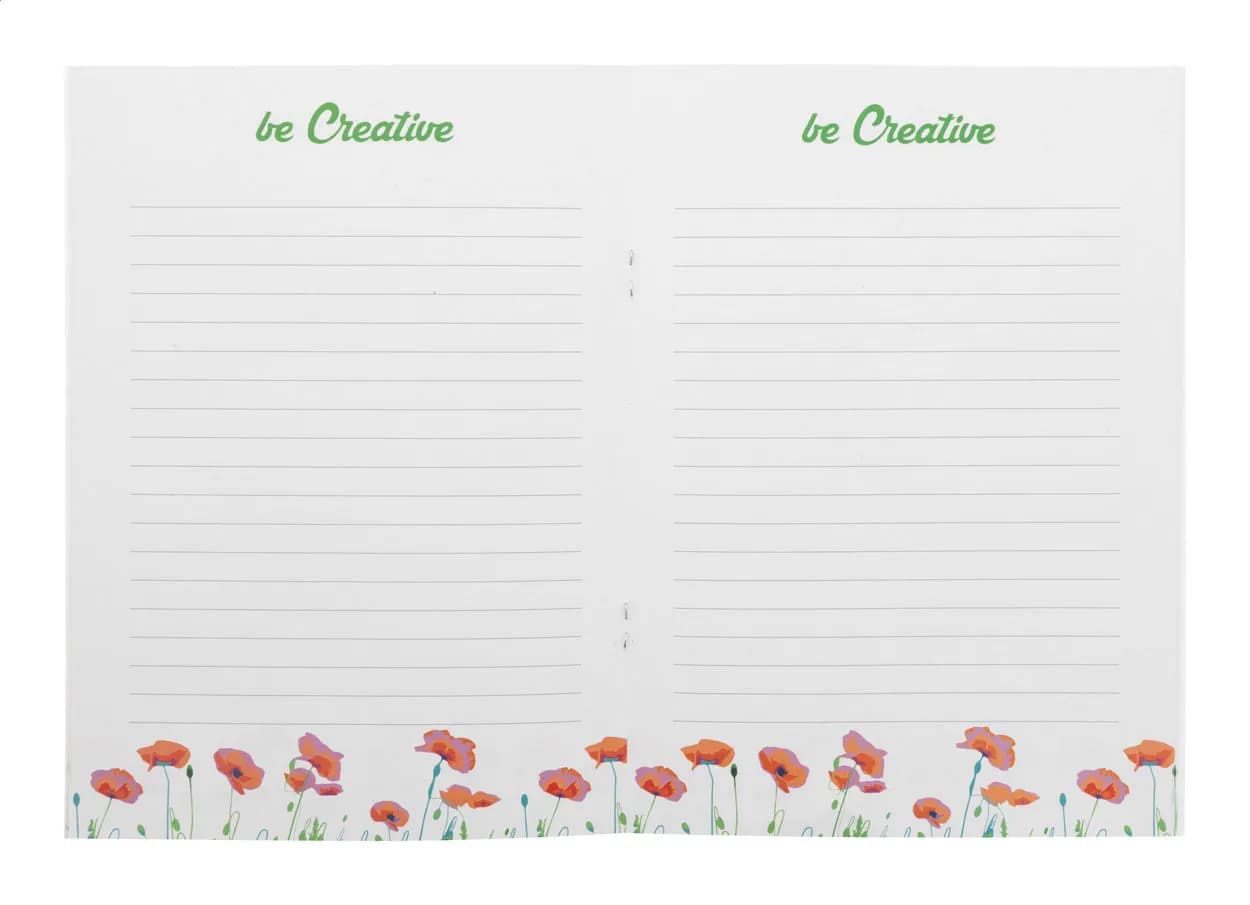 individuelles Saatpapier-Notizbuch - CreaNote Plus A5 Seed - weiß