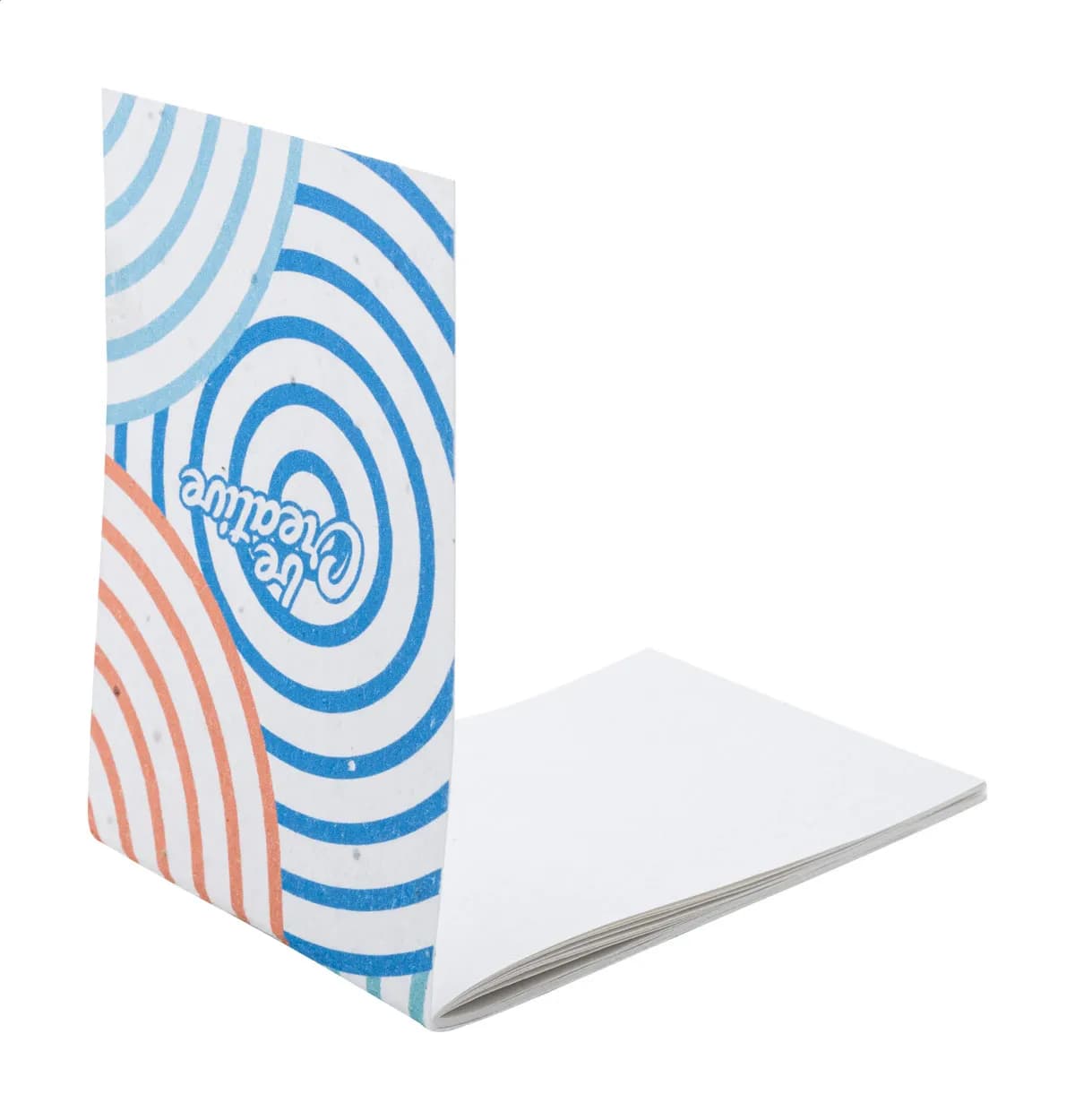 individuelles Saatpapier-Notizbuch - CreaNote Mini Seed - weiß