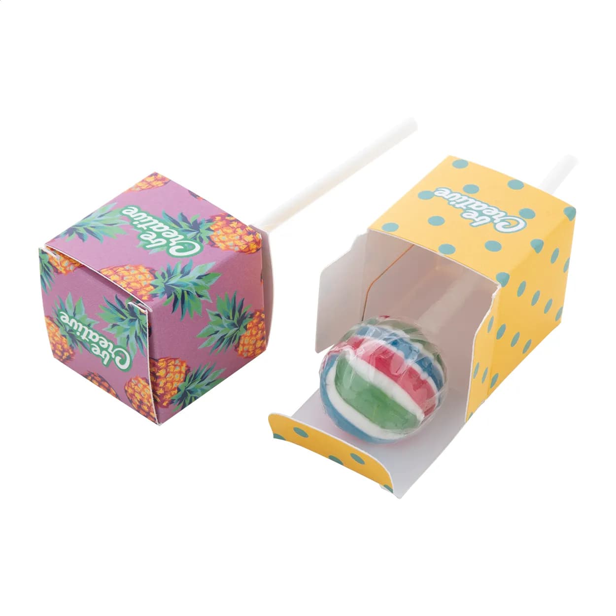 Individueller Lutscher - CreaLick - weiß