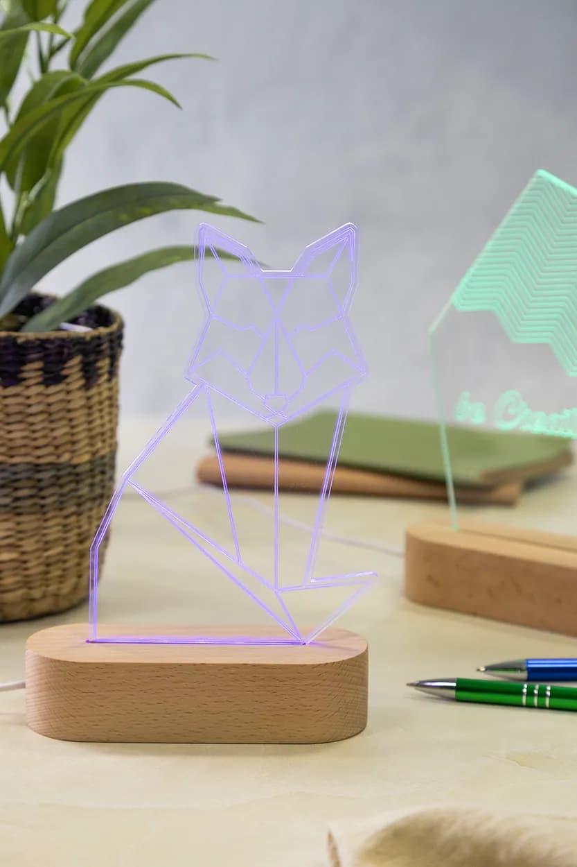 LED-Trophäe - Woodify - transparent (-E)