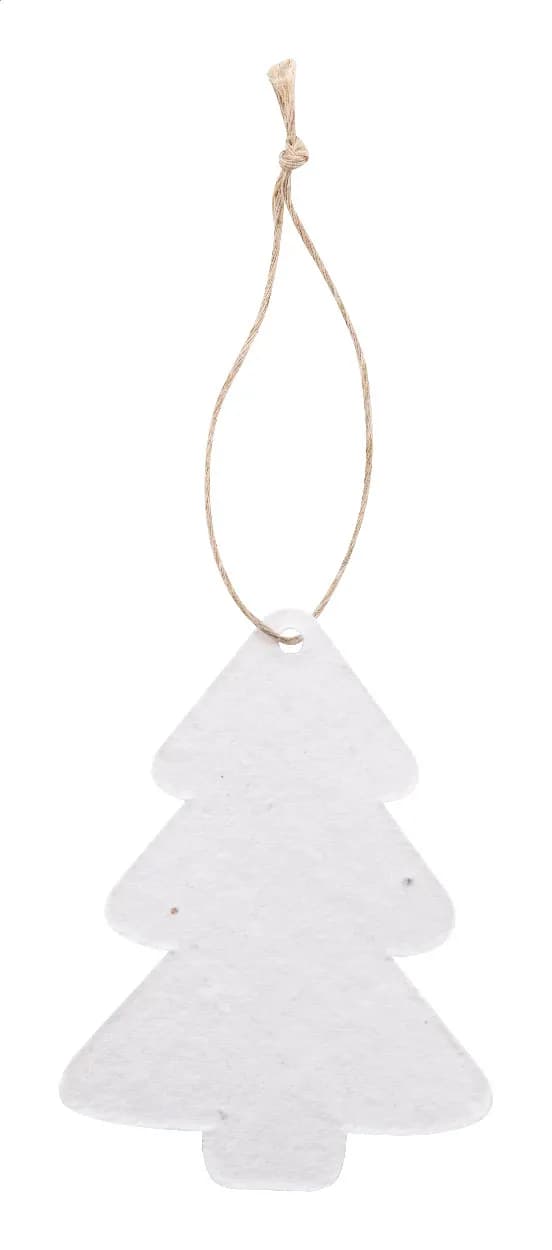 Weihnachtsbaumschmuck aus Saatgutpapier, rund - CreaJul Seed - natur (-B)