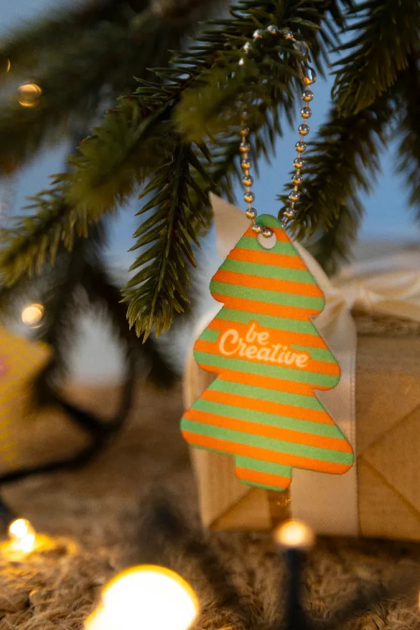 Schlüsselanhänger Weihnachten, Stern - CreaFelt Key Xmas - weiß (-B)