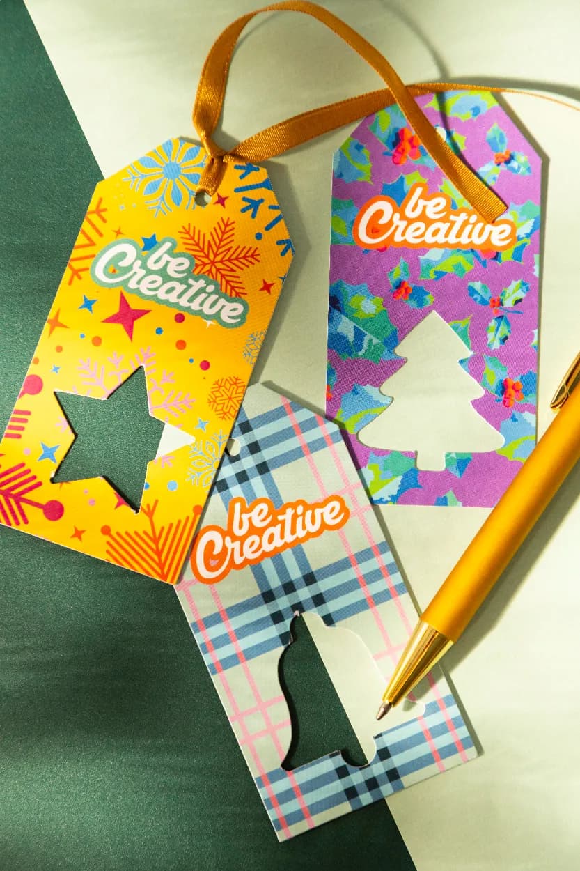 Geschenkanhänger, Stern - PrinTag Plus - weiß (-C)