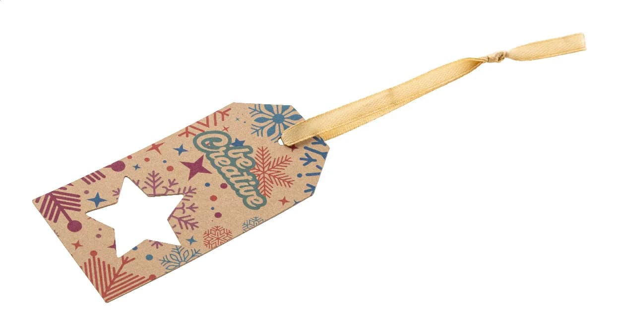 Geschenkanhänger, Stern - PrinTag Plus Eco - weiß (-A)