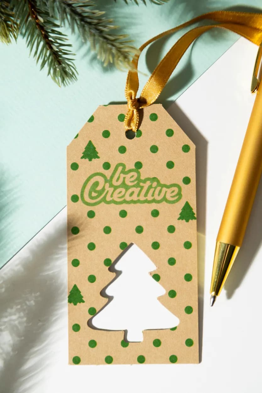 Geschenkanhänger, Stern - PrinTag Plus Eco - weiß (-B)