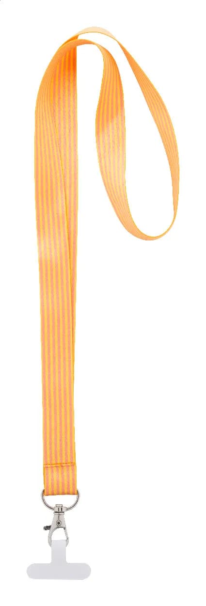Individuelles Handyhalter-Lanyard RPET - Subyard Mobile Slim - weiß (-01)