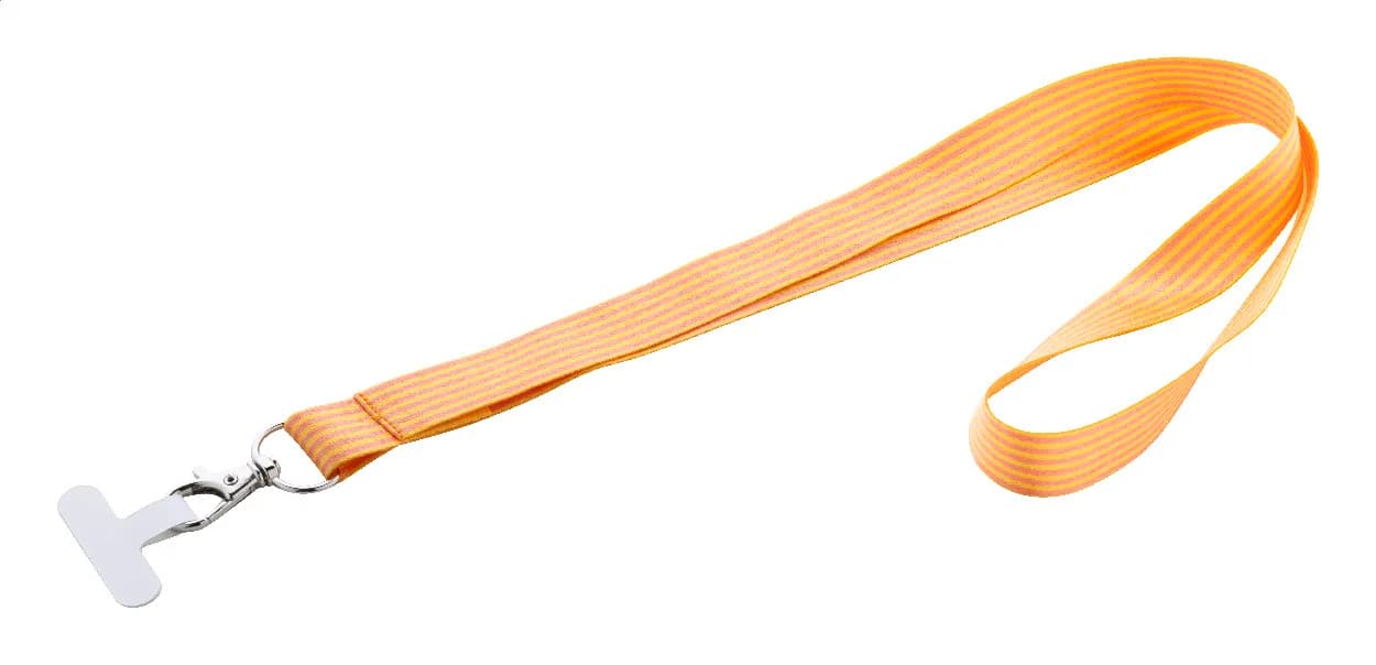 Individuelles Handyhalter-Lanyard RPET - Subyard Mobile Slim - weiß (-01)