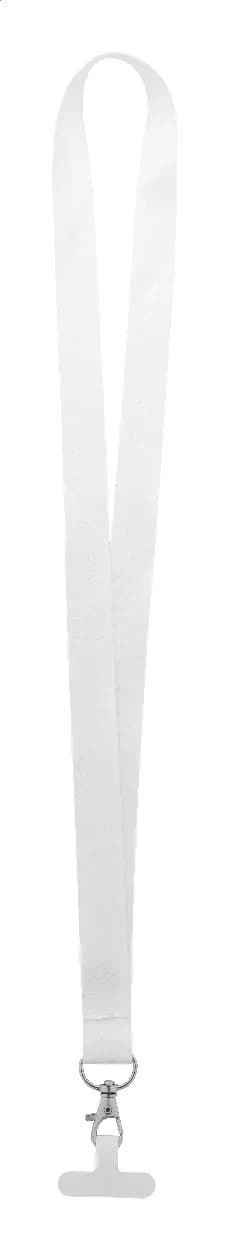 Individuelles Handyhalter-Lanyard RPET - Subyard Mobile Slim - weiß (-01)