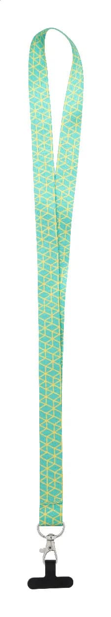 Individuelles Handyhalter-Lanyard RPET - Subyard Mobile Slim - schwarz (-10)