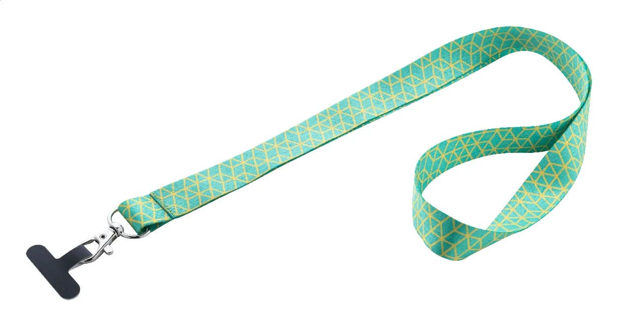 Individuelles Handyhalter-Lanyard RPET - Subyard Mobile Slim - schwarz (-10)