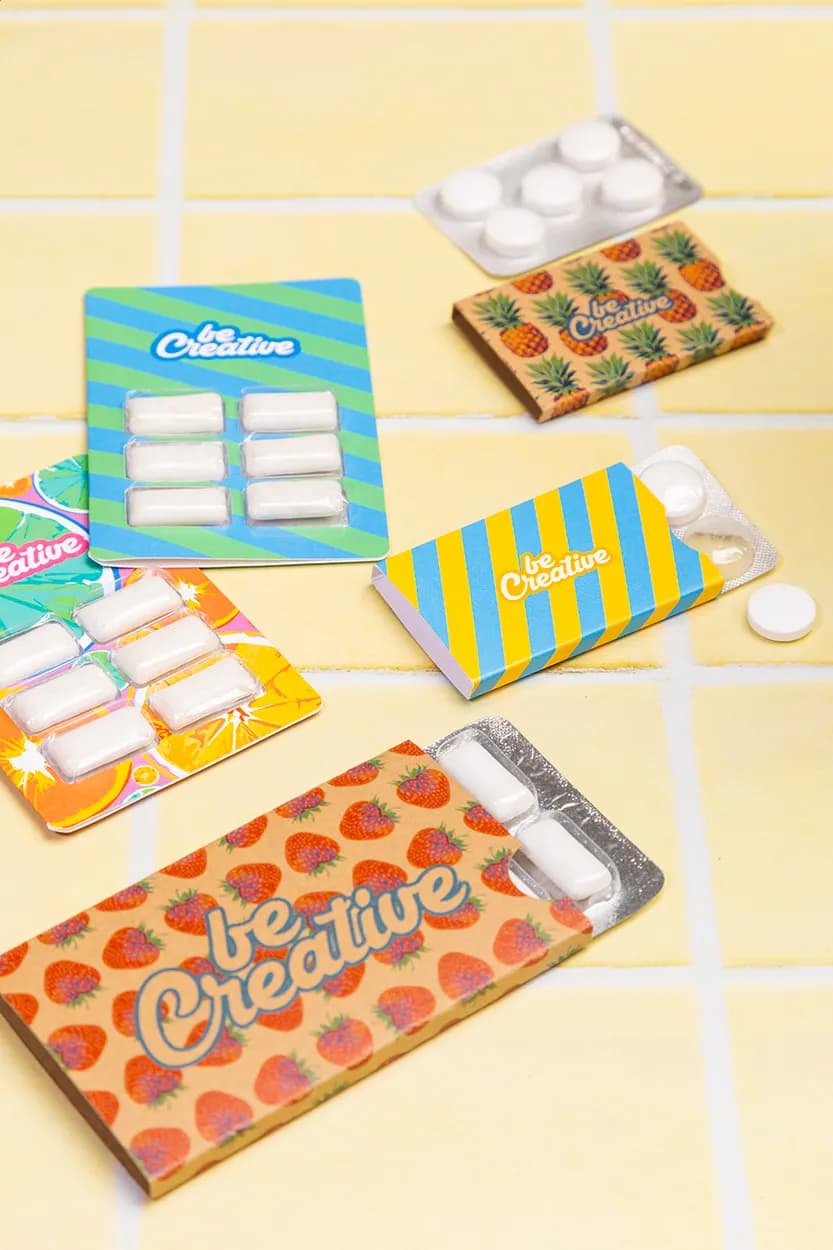 Kaugummi in individueller Verpackung - CreaChew Deluxe - weiß