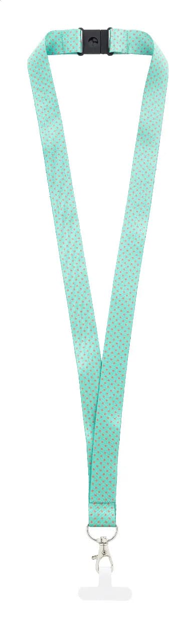 Individuelles Handyhalter-Lanyard RPET - Subyard Mobile Slim Safe - weiß (-01)