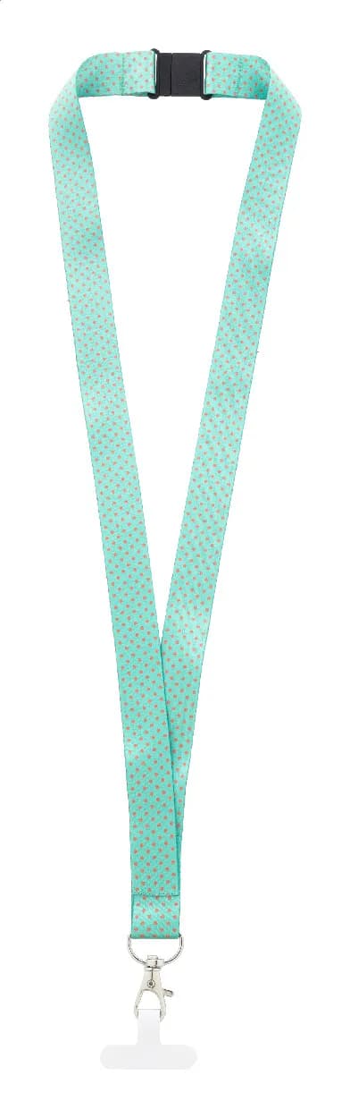 Individuelles Handyhalter-Lanyard RPET - Subyard Mobile Slim Safe - weiß (-01)