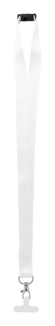 Individuelles Handyhalter-Lanyard RPET - Subyard Mobile Slim Safe - weiß (-01)