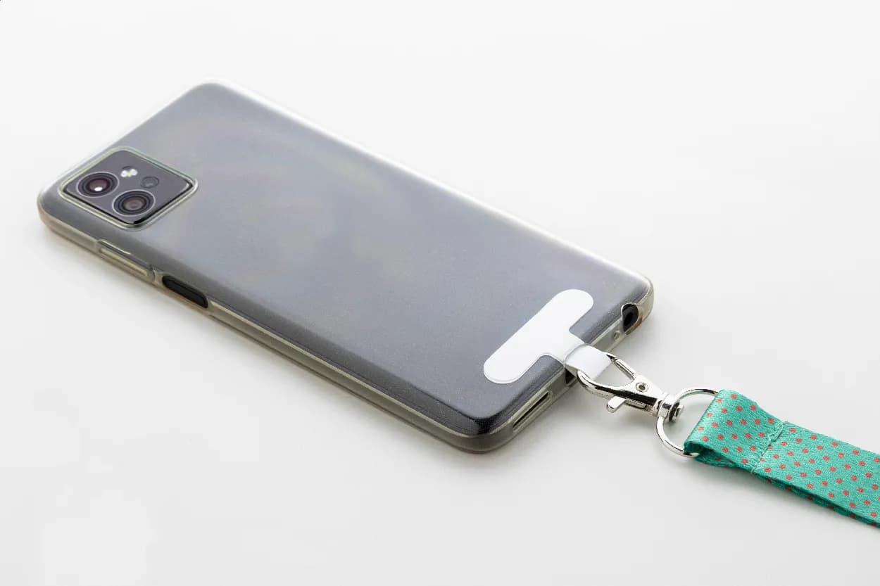 Individuelles Handyhalter-Lanyard RPET - Subyard Mobile Slim Safe - weiß (-01)