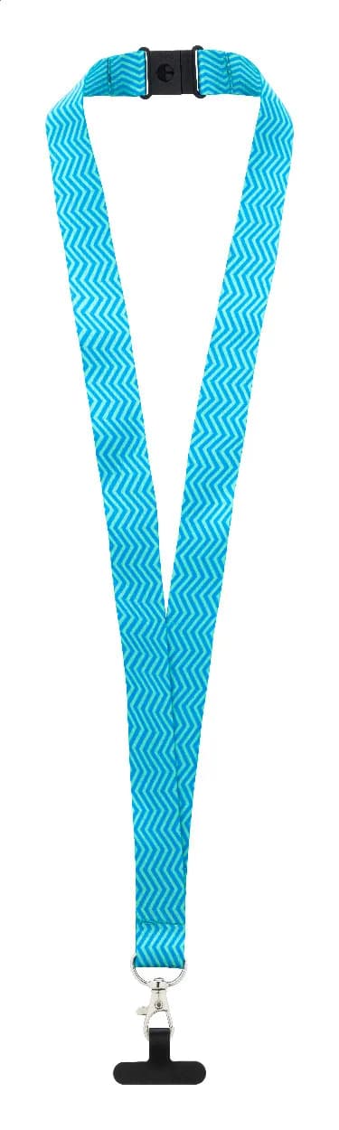 Individuelles Handyhalter-Lanyard RPET - Subyard Mobile Slim Safe - schwarz (-10)