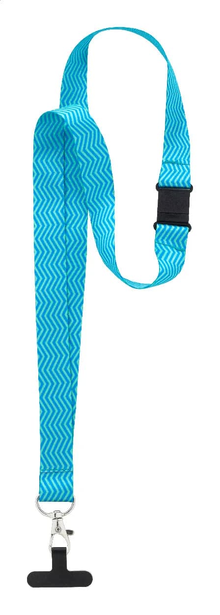 Individuelles Handyhalter-Lanyard RPET - Subyard Mobile Slim Safe - schwarz (-10)