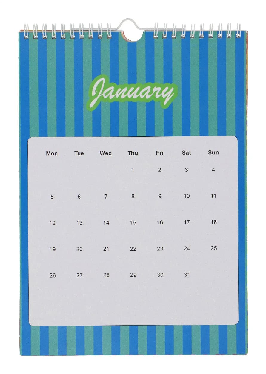 Individueller Wandkalender - CreaDate Wall A4 - weiß
