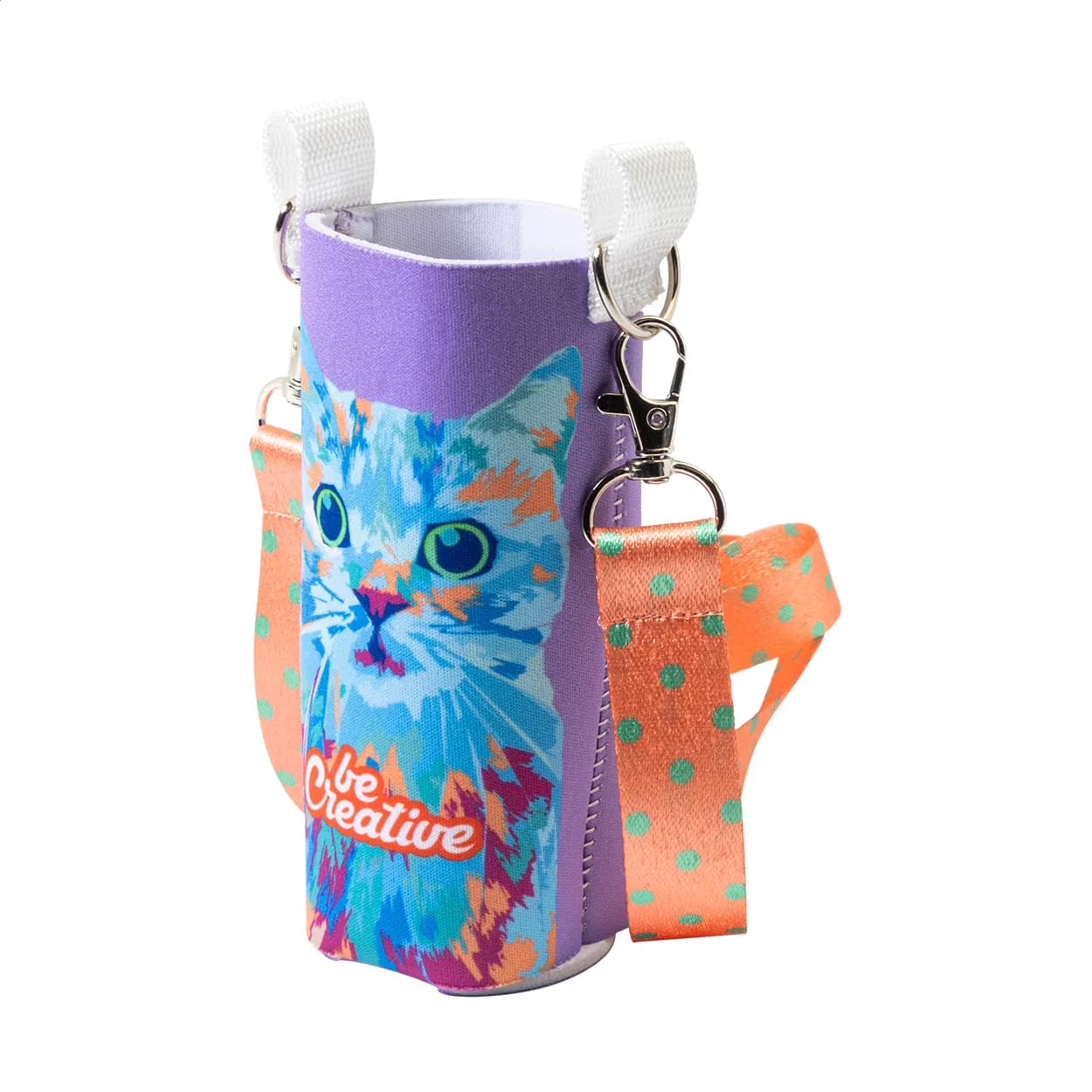 RPET-Dosenkühler, Standardtyp - PrintCan Carry - weiß (-B)