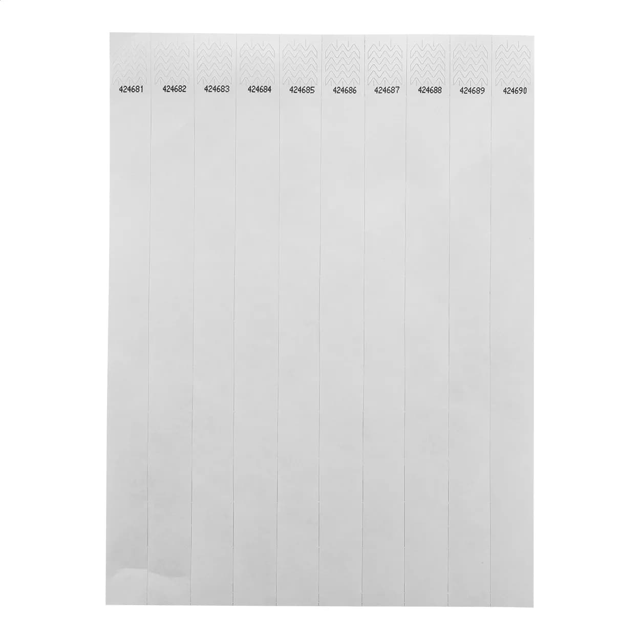 Einlassbänder (10 Stk.) - Wristvek - weiß (-01)