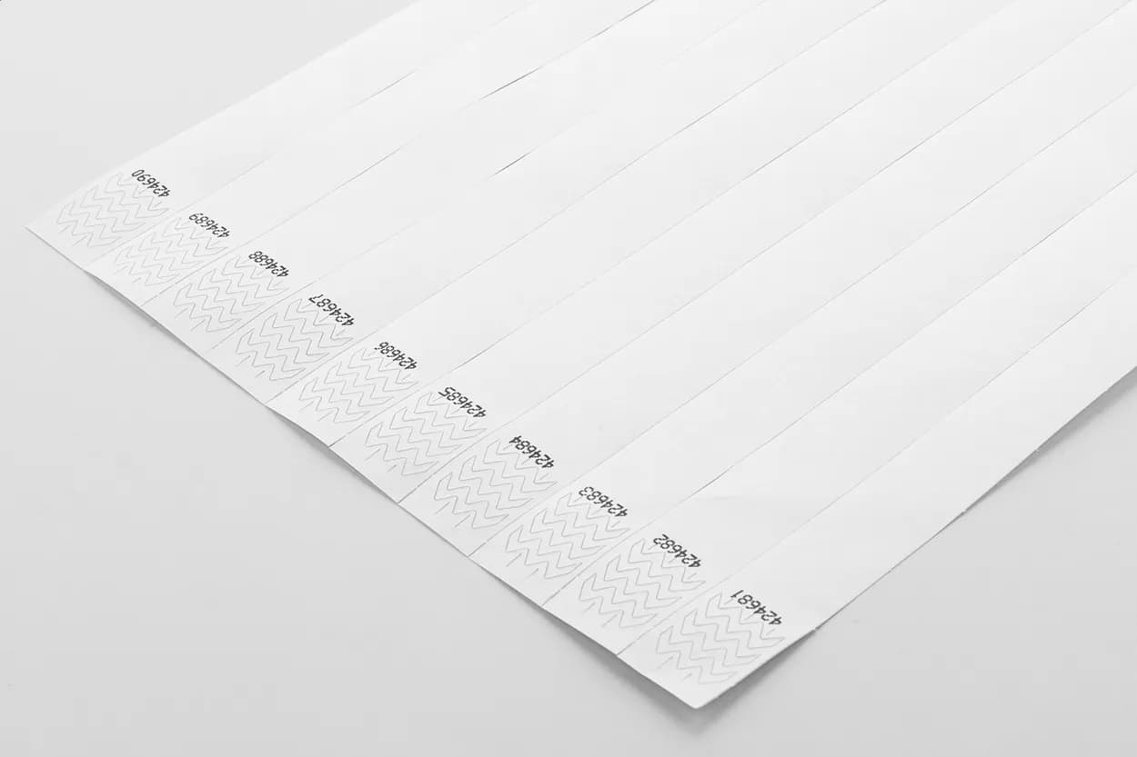 Einlassbänder (10 Stk.) - Wristvek - weiß (-01)