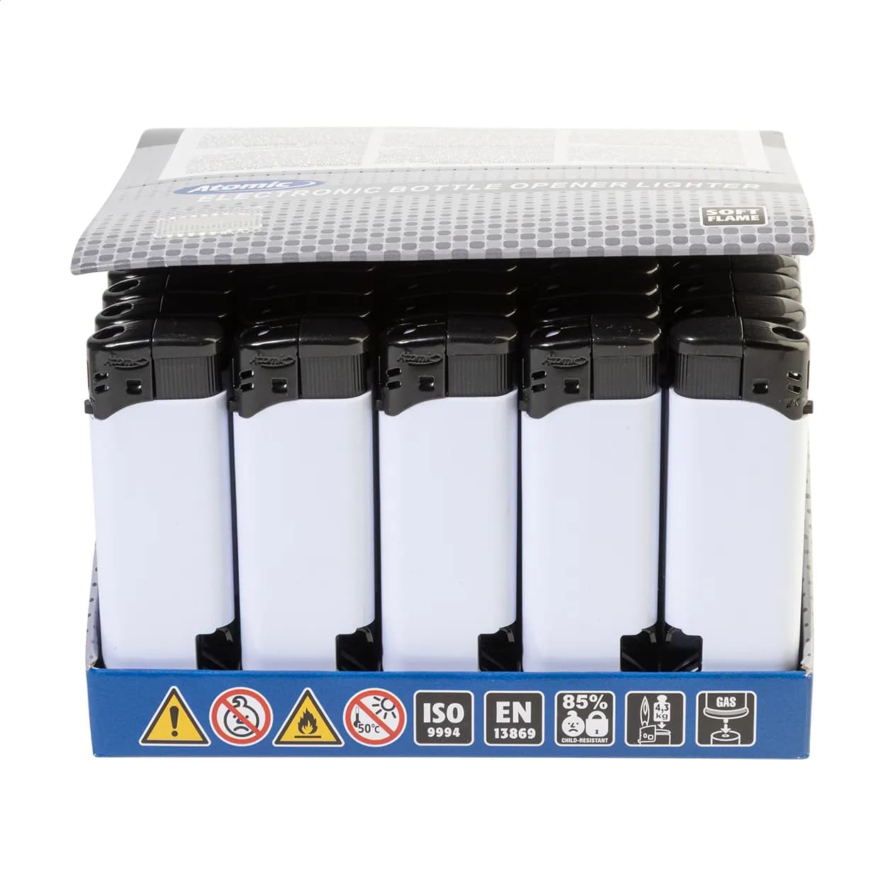 Feuerzeug mit Flaschenöffner - Openlight - weiß (-01)