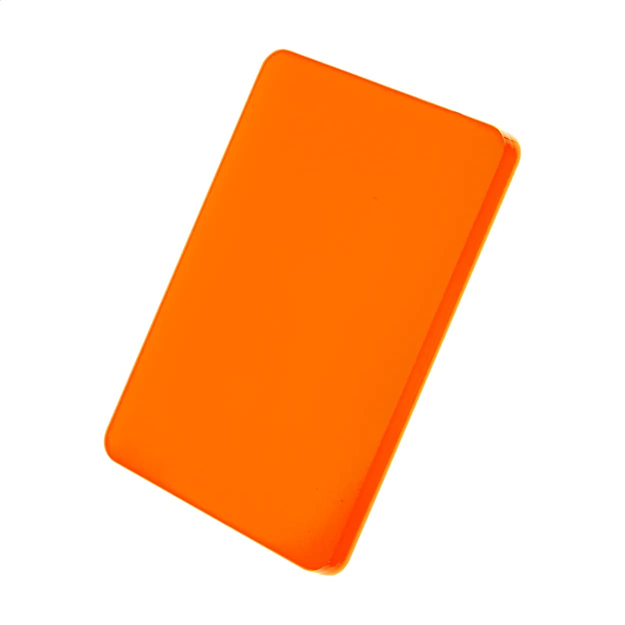 Schlüsselanhänger in Sonderform - CreaFob - orange (-03)