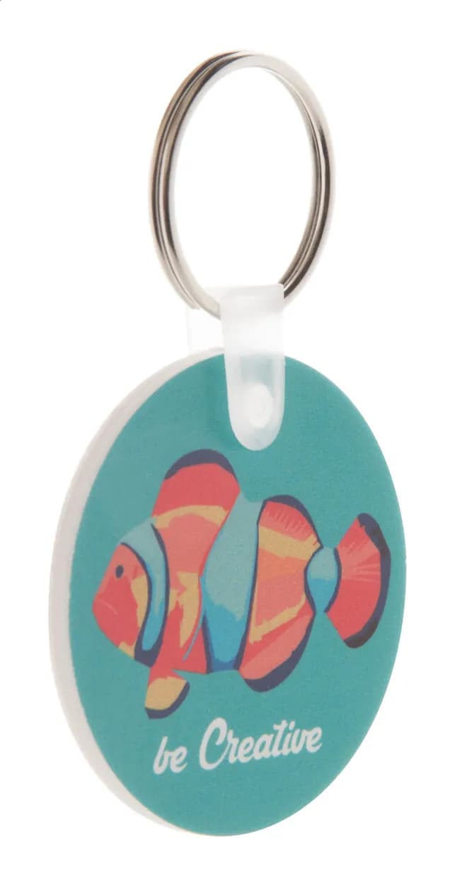 Schlüsselanhänger - Foamy A - weiß