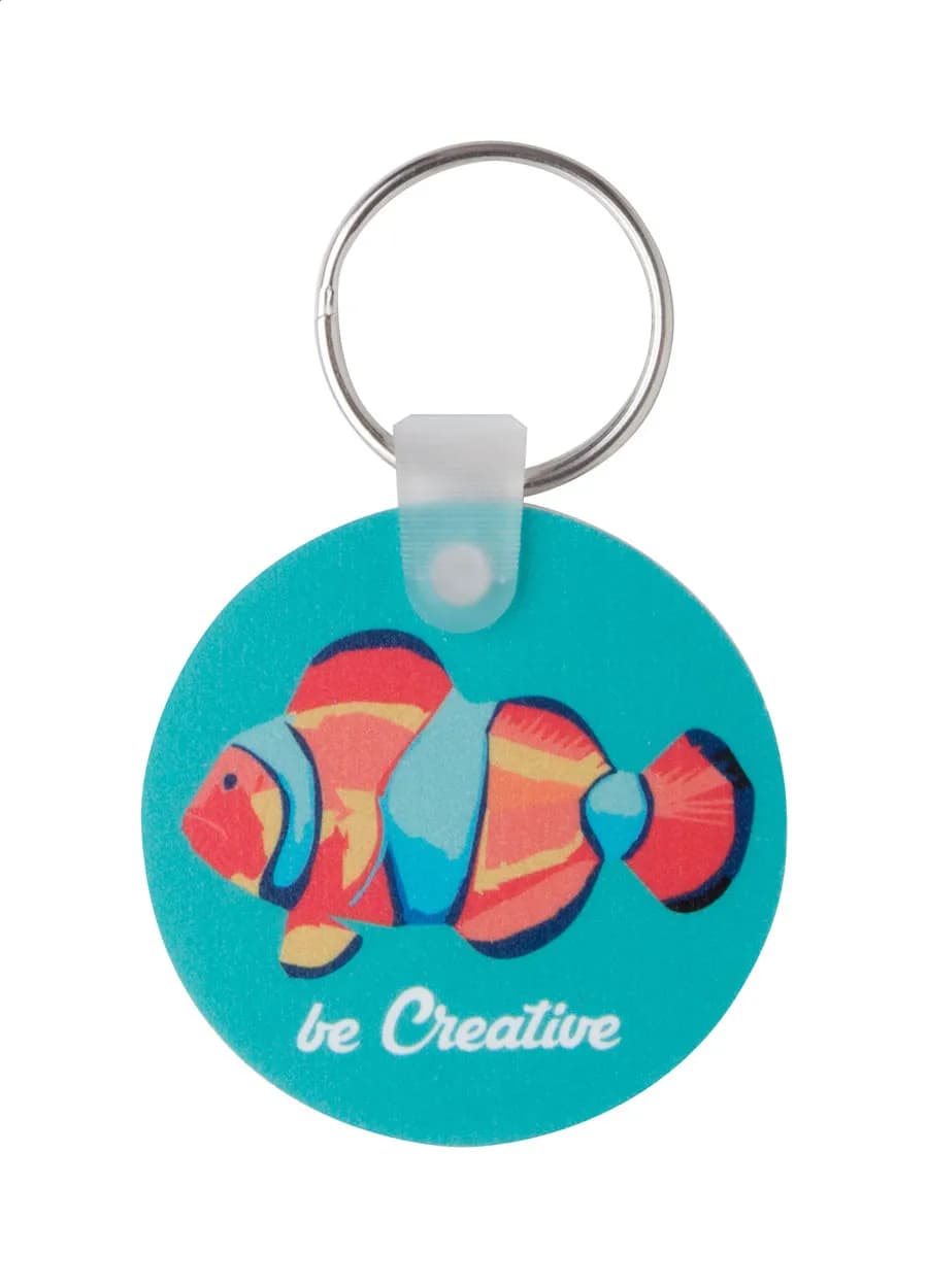 Schlüsselanhänger - Foamy A - weiß