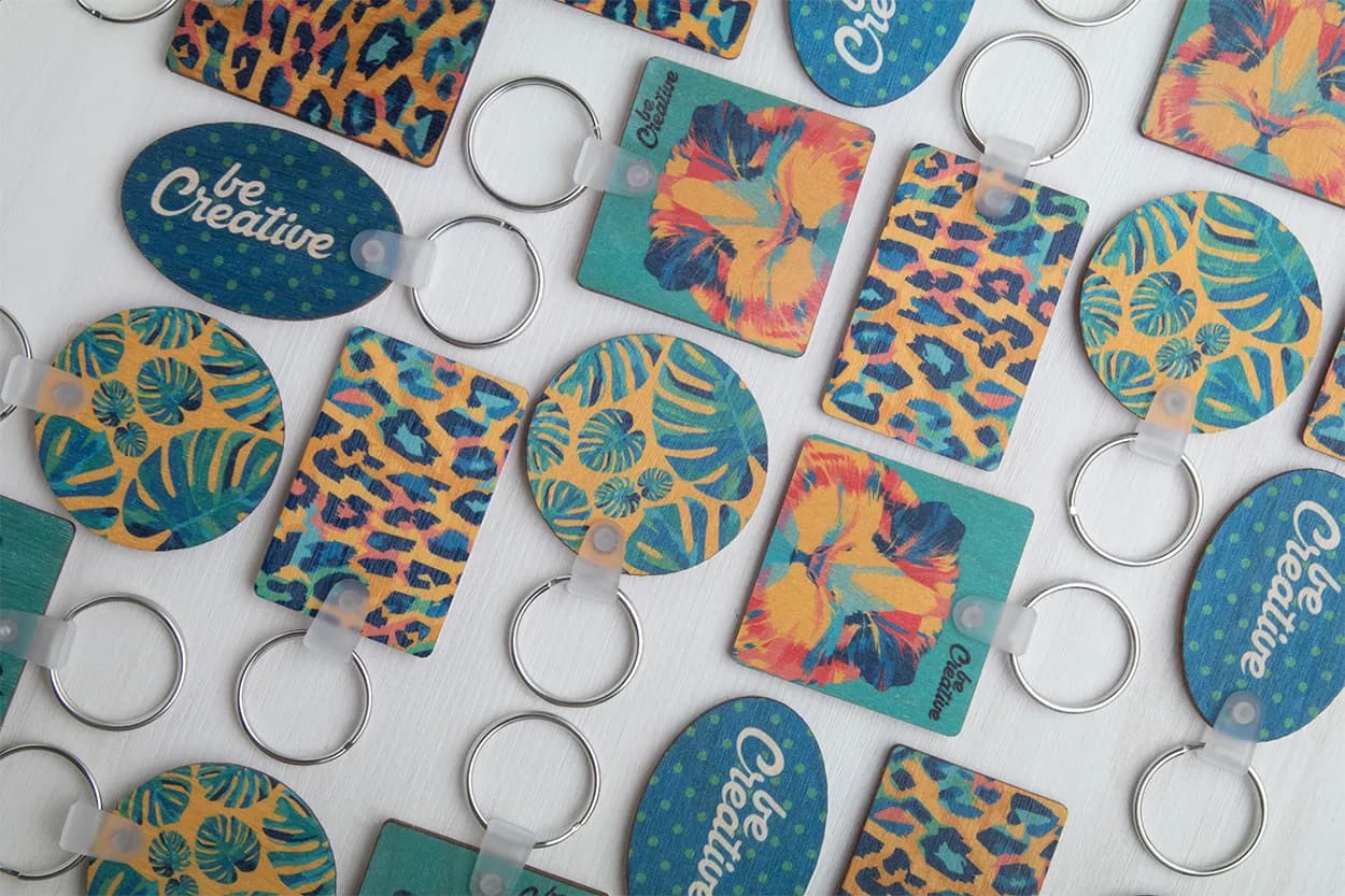 Schlüsselanhänger - Woody B - natur