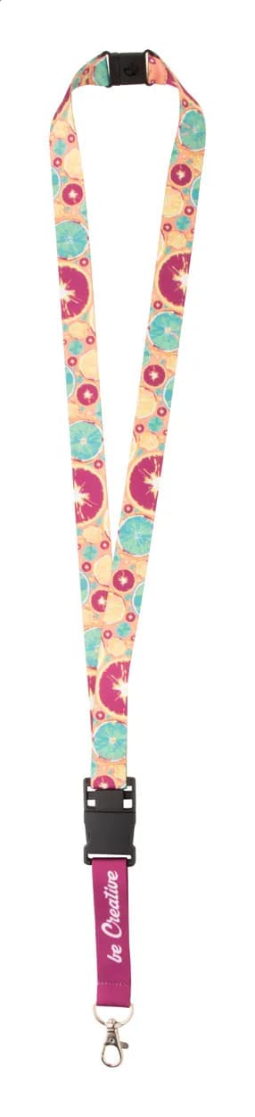 Lanyard Sublimationsdruck und Panikverschluss - Subyard USB Safe - weiß