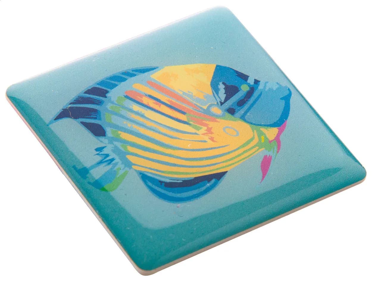 Anstecker mit Magnetbefestigung - DomeBadge - weiß (-B)