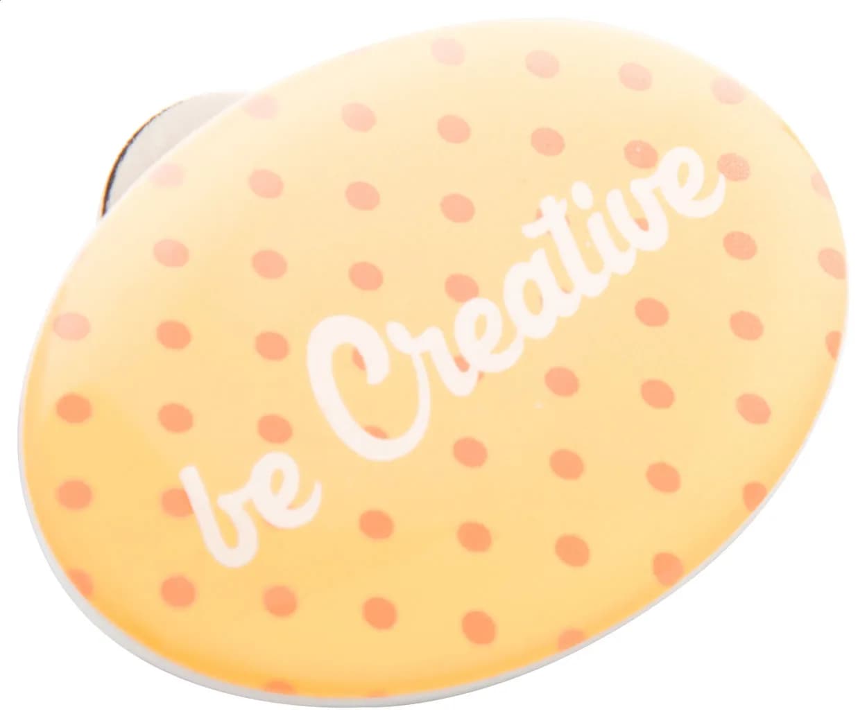 Anstecker mit Magnetbefestigung - DomeBadge - weiß (-D)